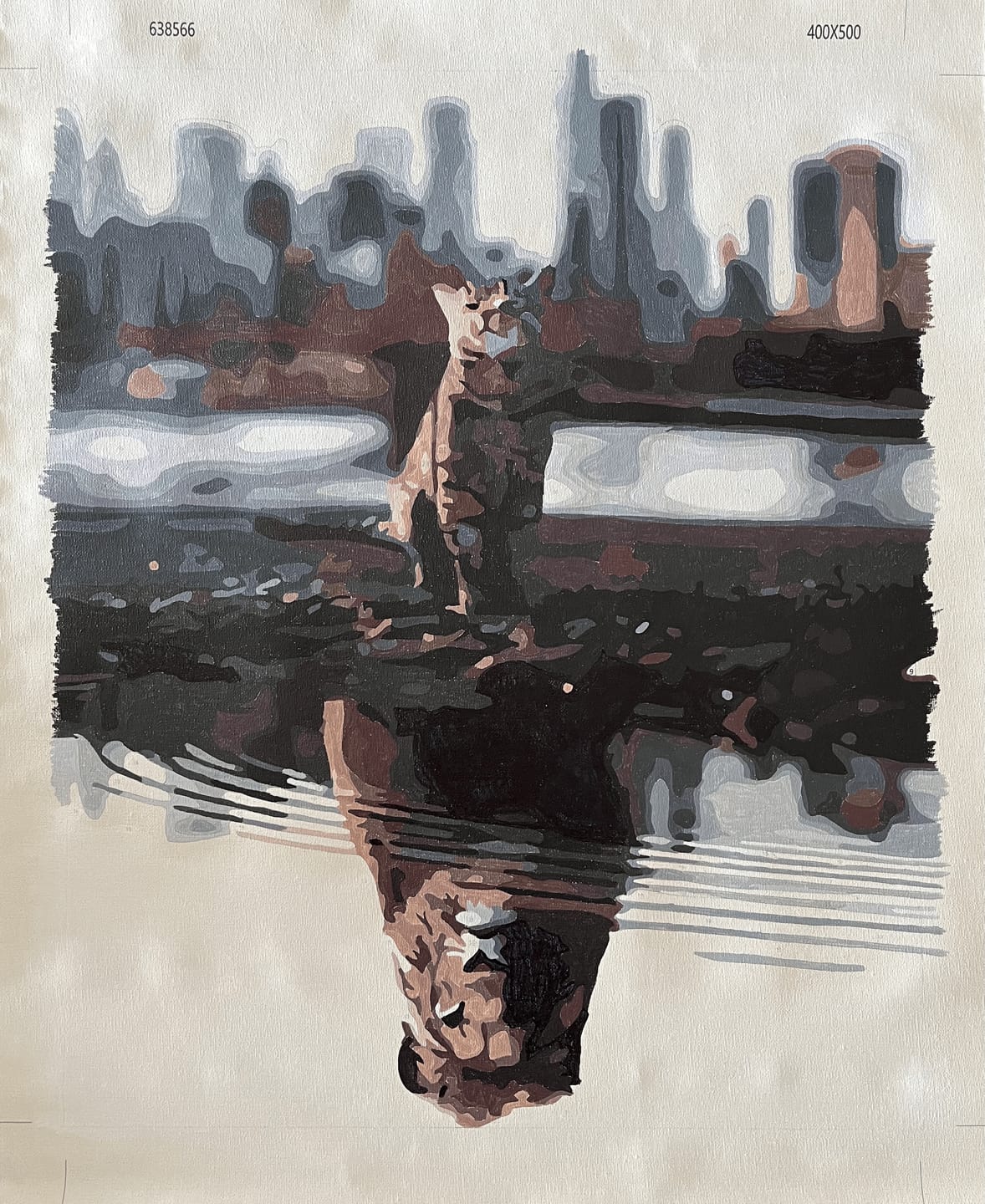Customer photo review of Chat reflet Lion en Ville