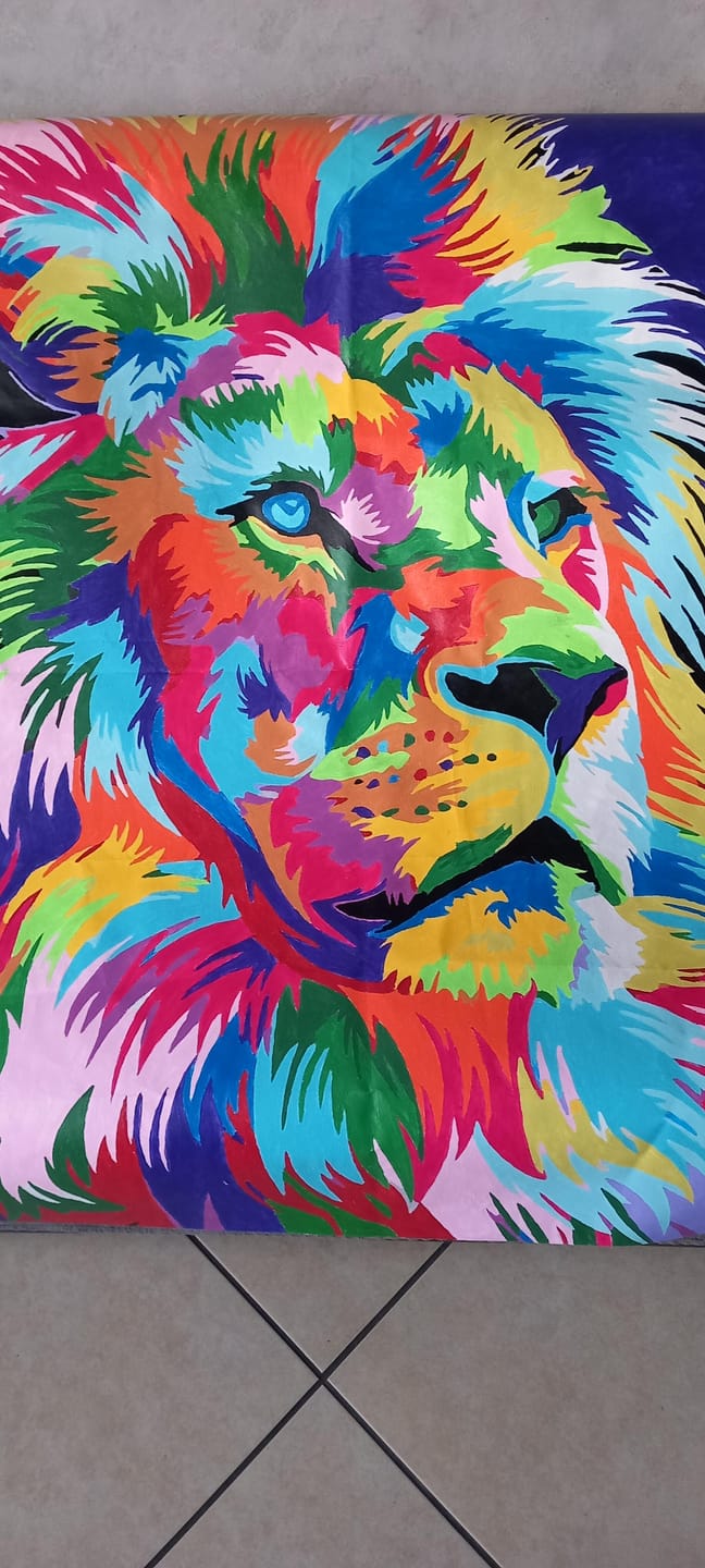 Customer photo review of Lion Pop Art 2