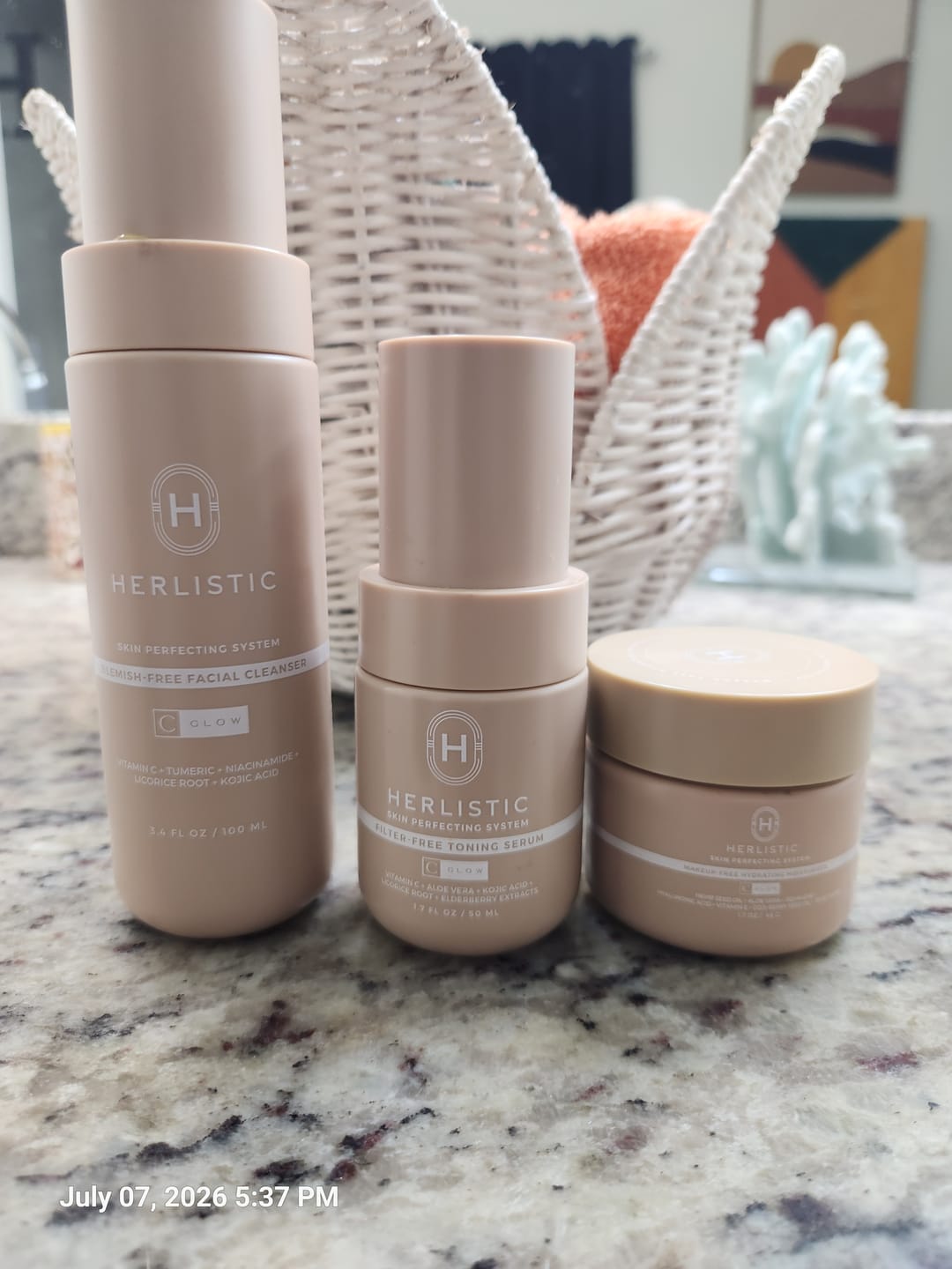 Customer photo review of C - Glow Skin Care System