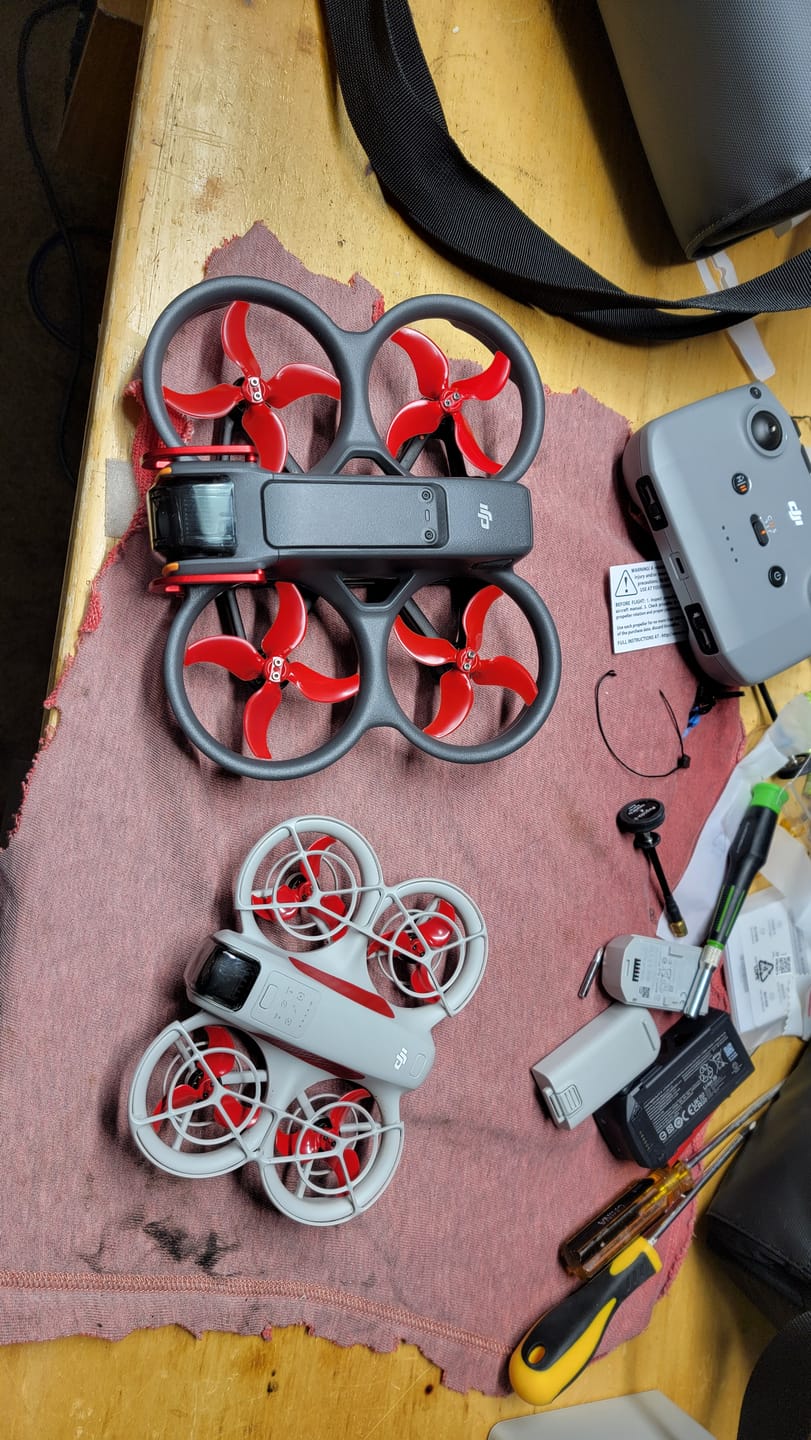 Customer photo review of DJI Avata 2 STEALTH Upgrade Propellers - x4 Red