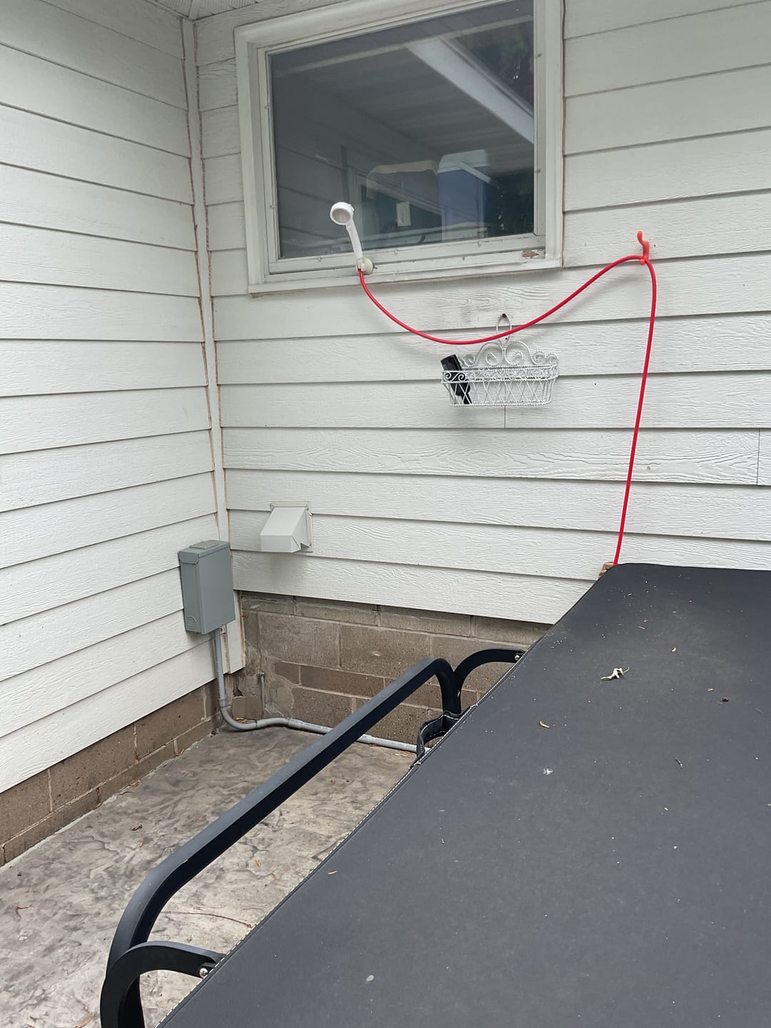Customer photo review of CAMPLUX Hand Held Showerhead with 11.48 FT Garden Hose