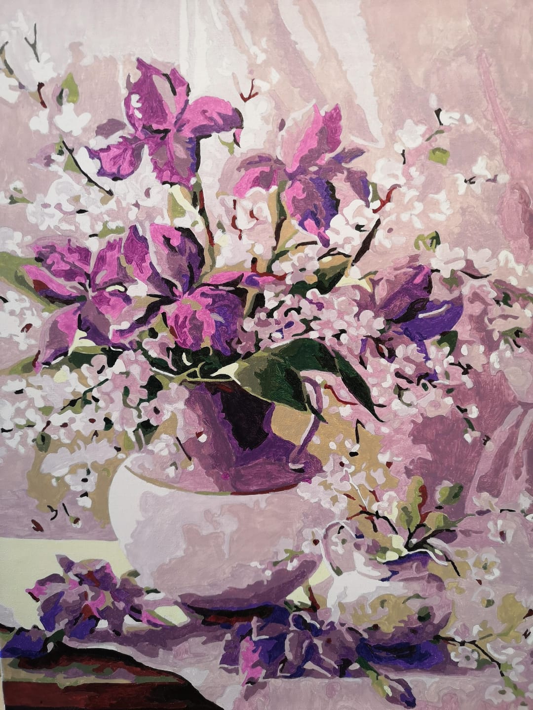 Customer photo review of Vase pourpre élégant