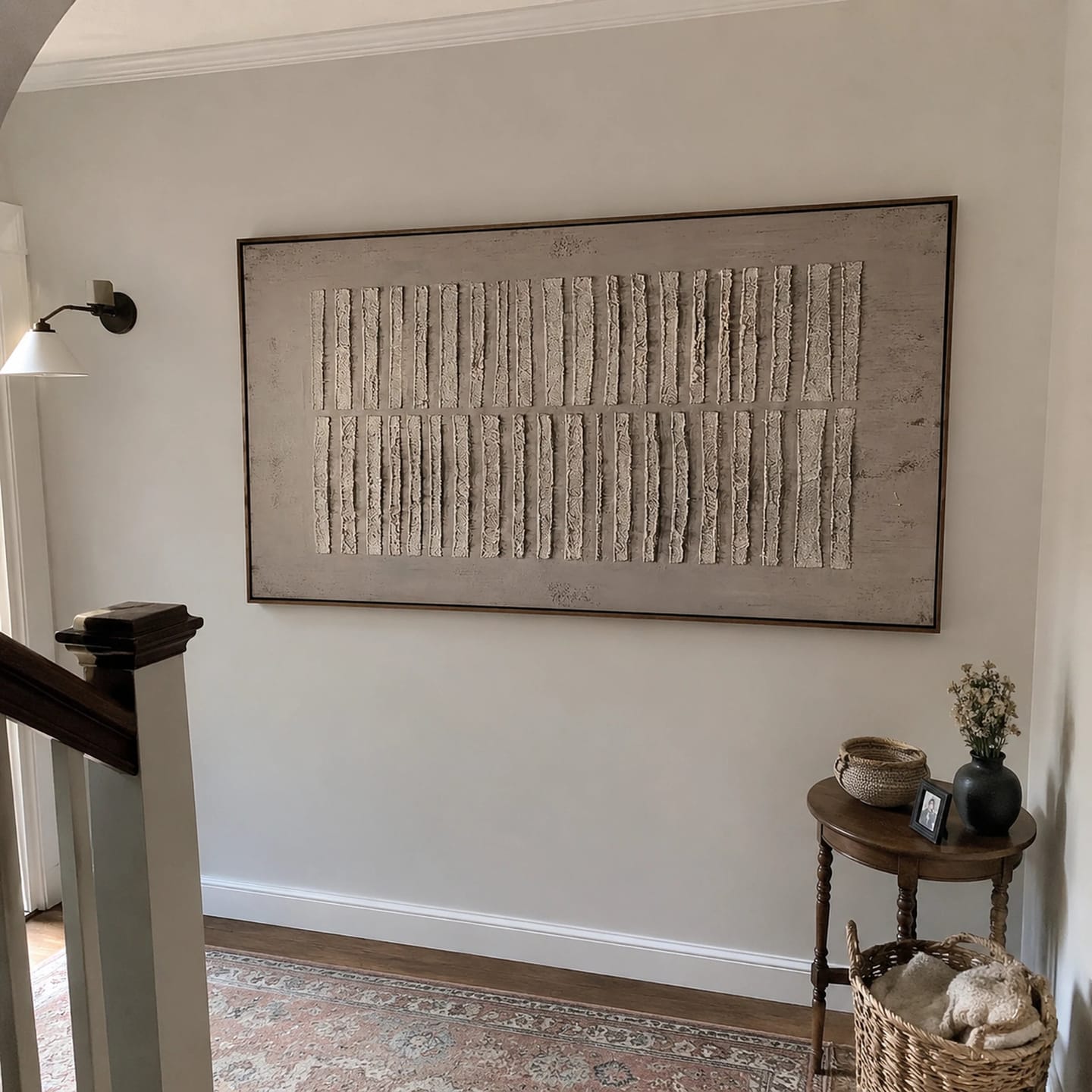 Customer photo review of Textured Wall Art ｜ Umber-Segment-Abrasion