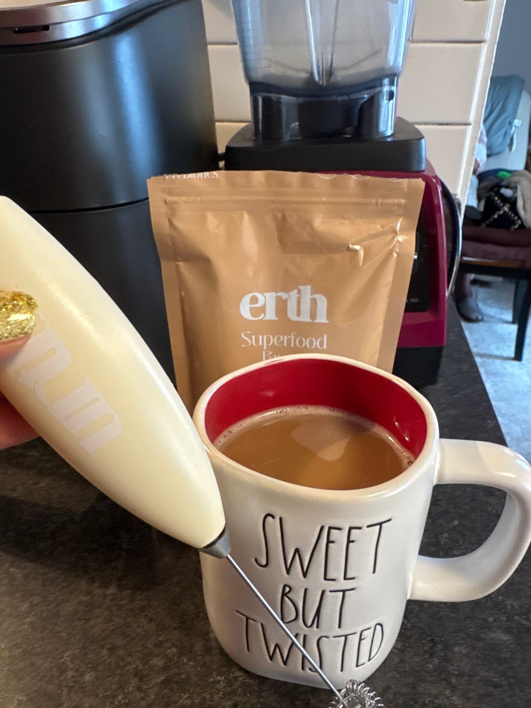 Customer photo review of Superfood Brew 1 Month Supply