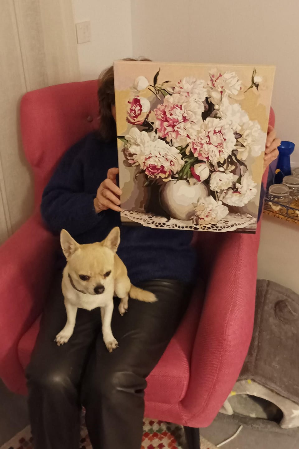 Customer photo review of Vase de Pivoines