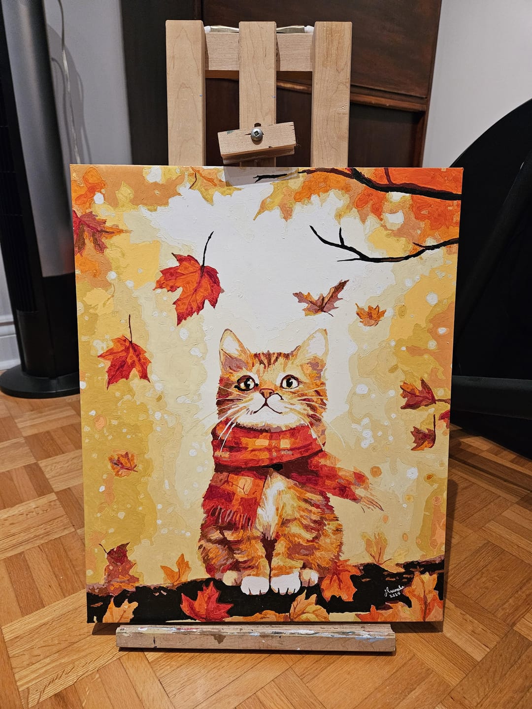 Customer photo review of Chat douillet en Automne