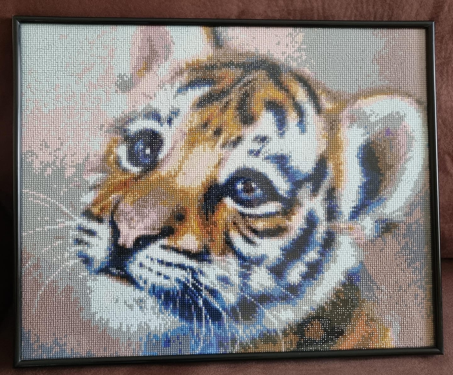 Customer photo review of Broderie Diamant - Bébé Tigre