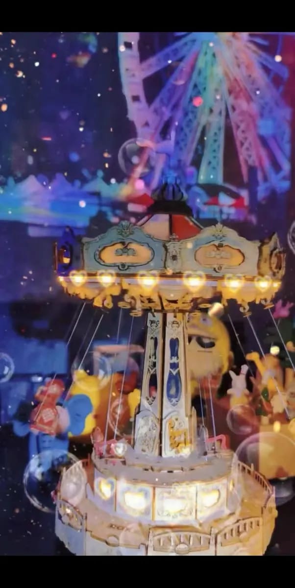 Customer photo review of Puzzle 3D Manège à chaises volantes
