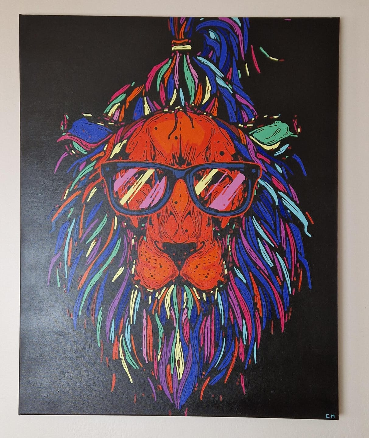 Customer photo review of Lion à lunettes