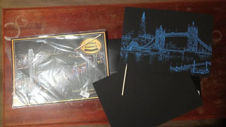 Customer photo review of Peinture à gratter - Pont de Londres