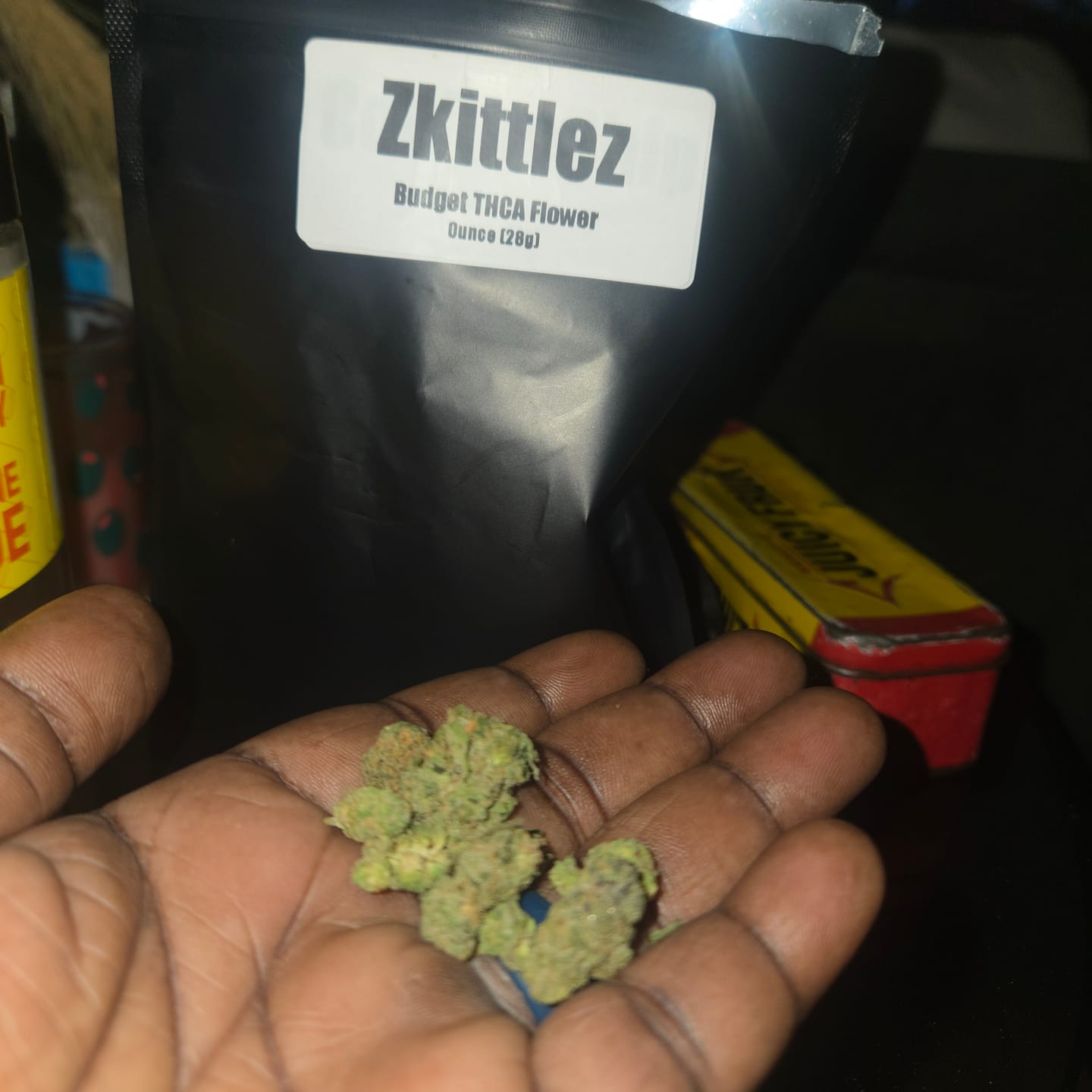 Customer photo review of Zkittlez THCA Flower (Budget)