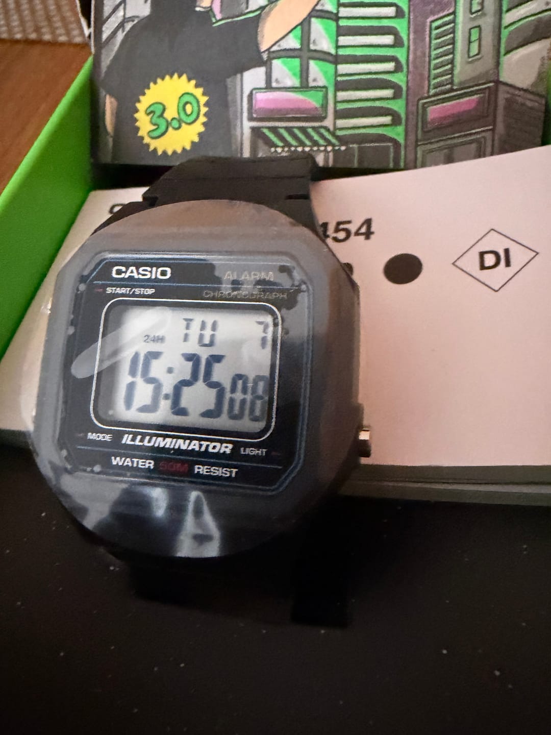 Customer photo review of Reloj Casio Vintage W-217H-1AVDF Classic Líneas Azules