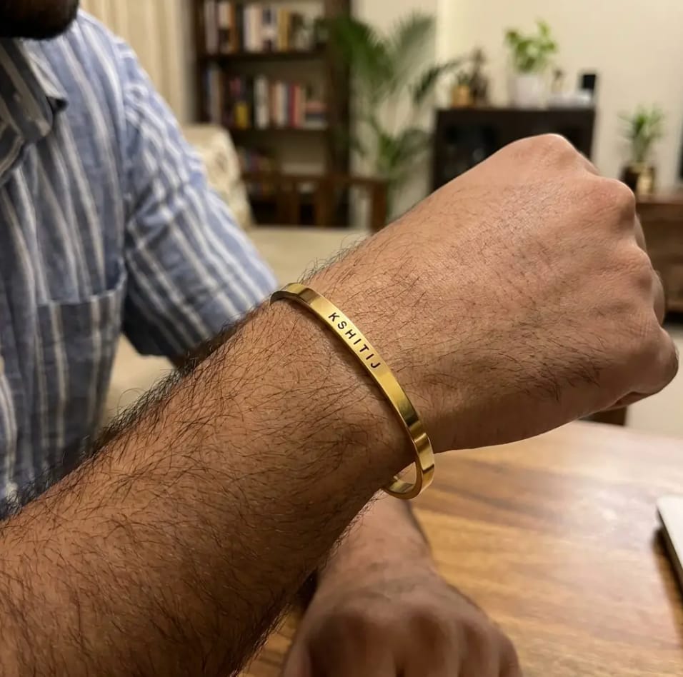 Customer photo review of Personalised Classic Bracelet