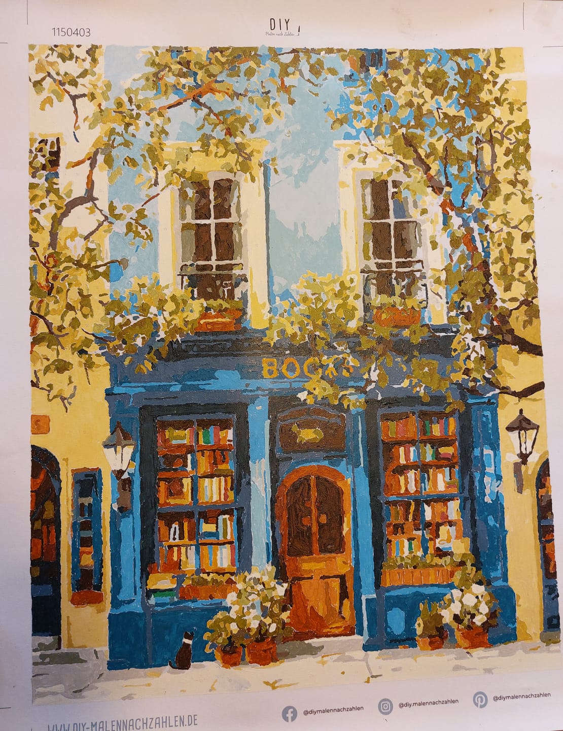 Customer photo review of Malen nach Zahlen - Die blaue Buchhandlung