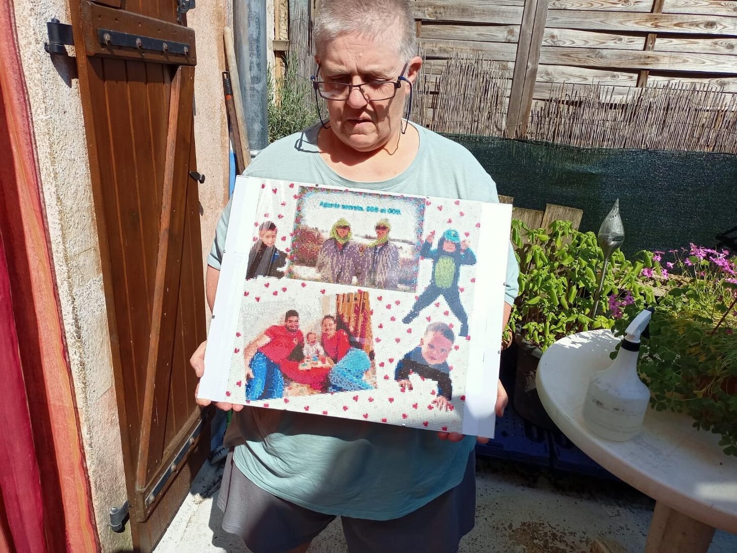 Customer photo review of Diamond Painting Personnalisé
