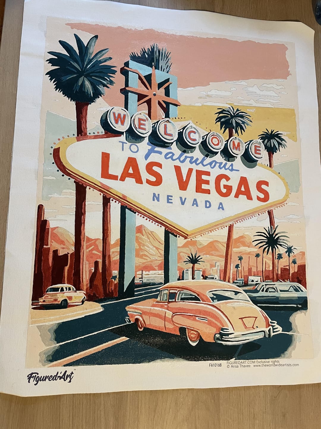 Customer photo review of Affiche Vintage Las Vegas