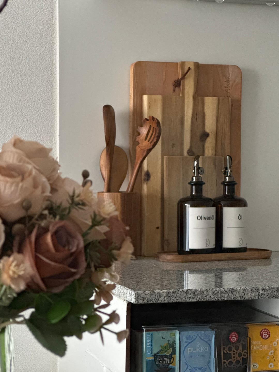 Customer photo review of Ölflasche aus Braunglas – 500 ml mit Edelstahl-Ausgießer & UV-Schutz