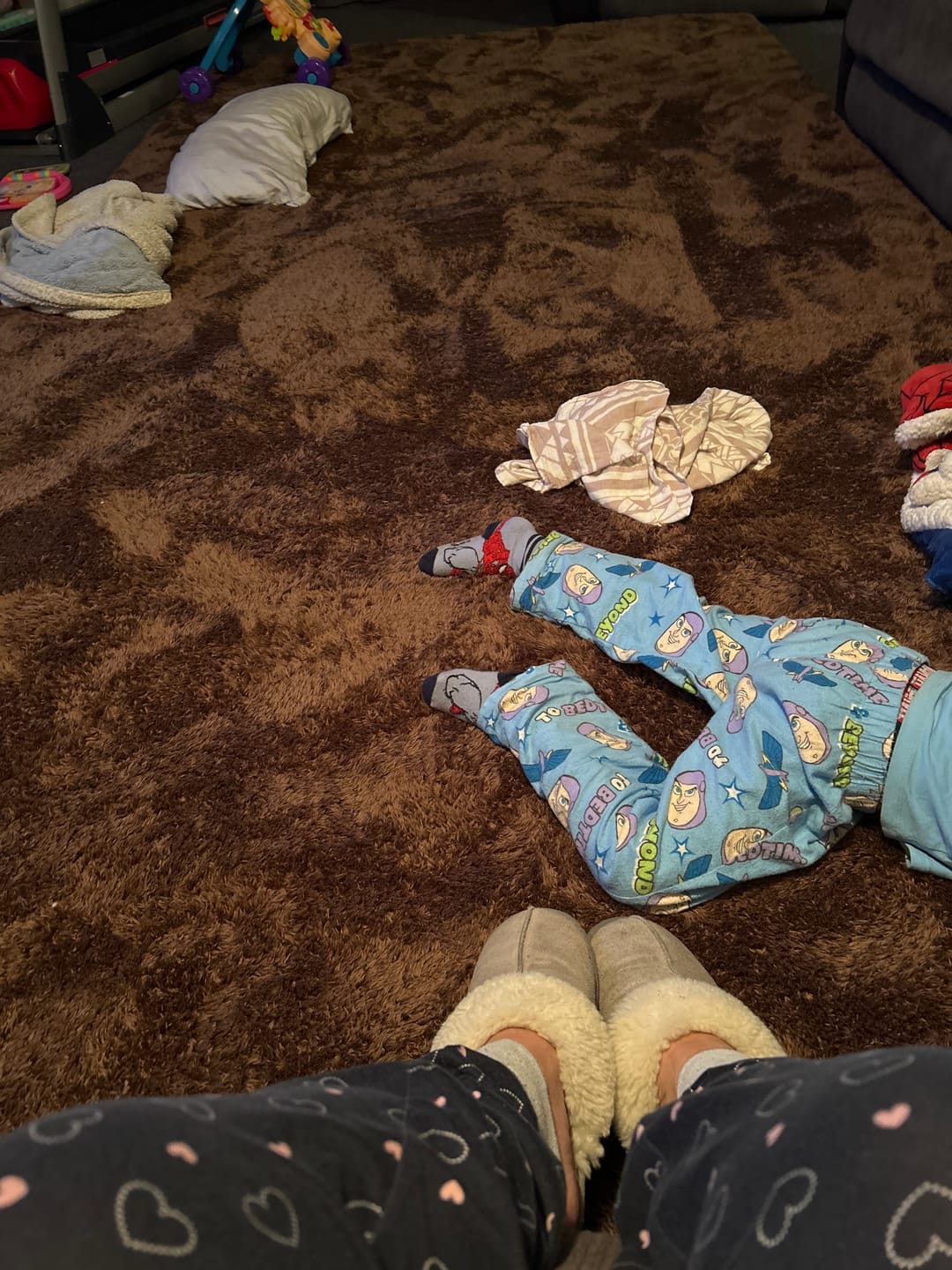 Customer photo review of Deluxe Shaggy Relax Mat - 35mm Memory Foam Base