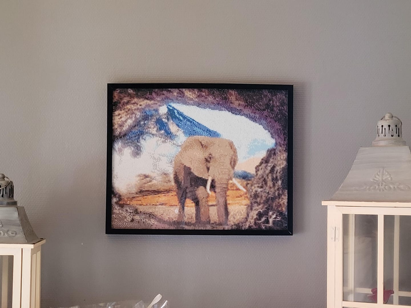 Customer photo review of Broderie Diamant - Trou d'Eléphant