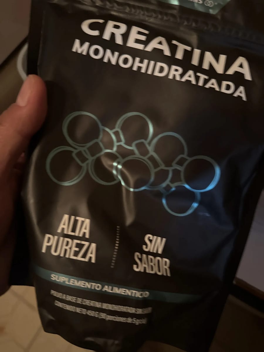 Customer photo review of Creatina Monohidratada Micronizada en Polvo | 100% Alta Pureza Certificada - Pre Entreno (300 gr)