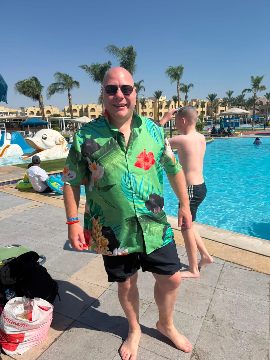 Customer photo review of Your photo - Personalised Hawaiian Shirt