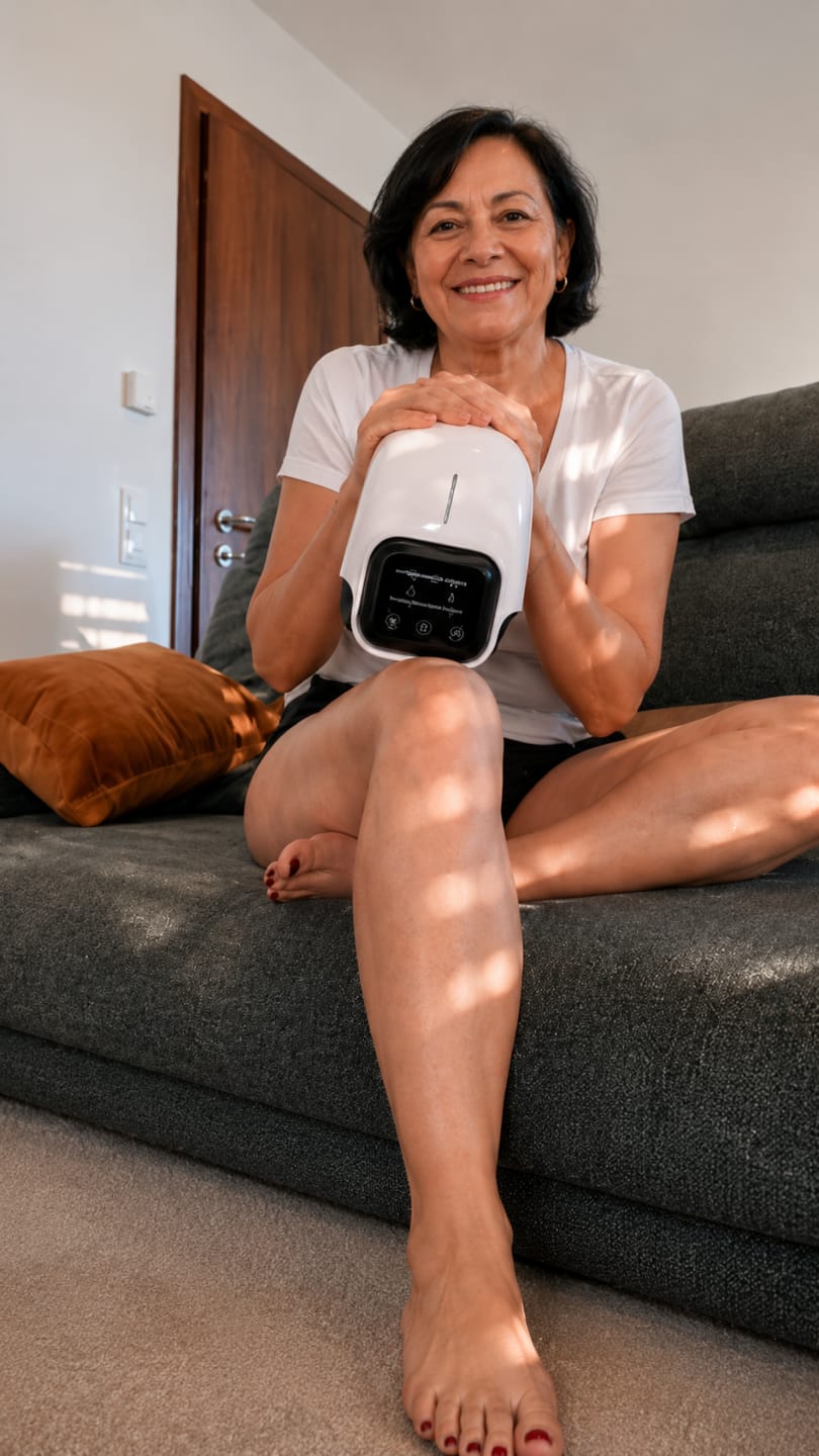 Customer photo review of ElectroPulse™ Masajeador de Rodilla