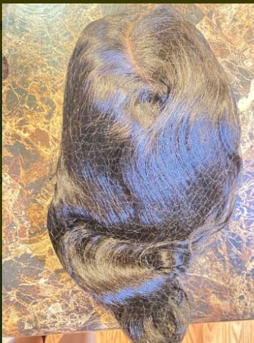 Customer photo review of Wavymy Wear Go Body Wave Glueless Wig Pre-Cut Lace Closure Wig Pre-Plucked Natural Hairline 180% Density Human Hair