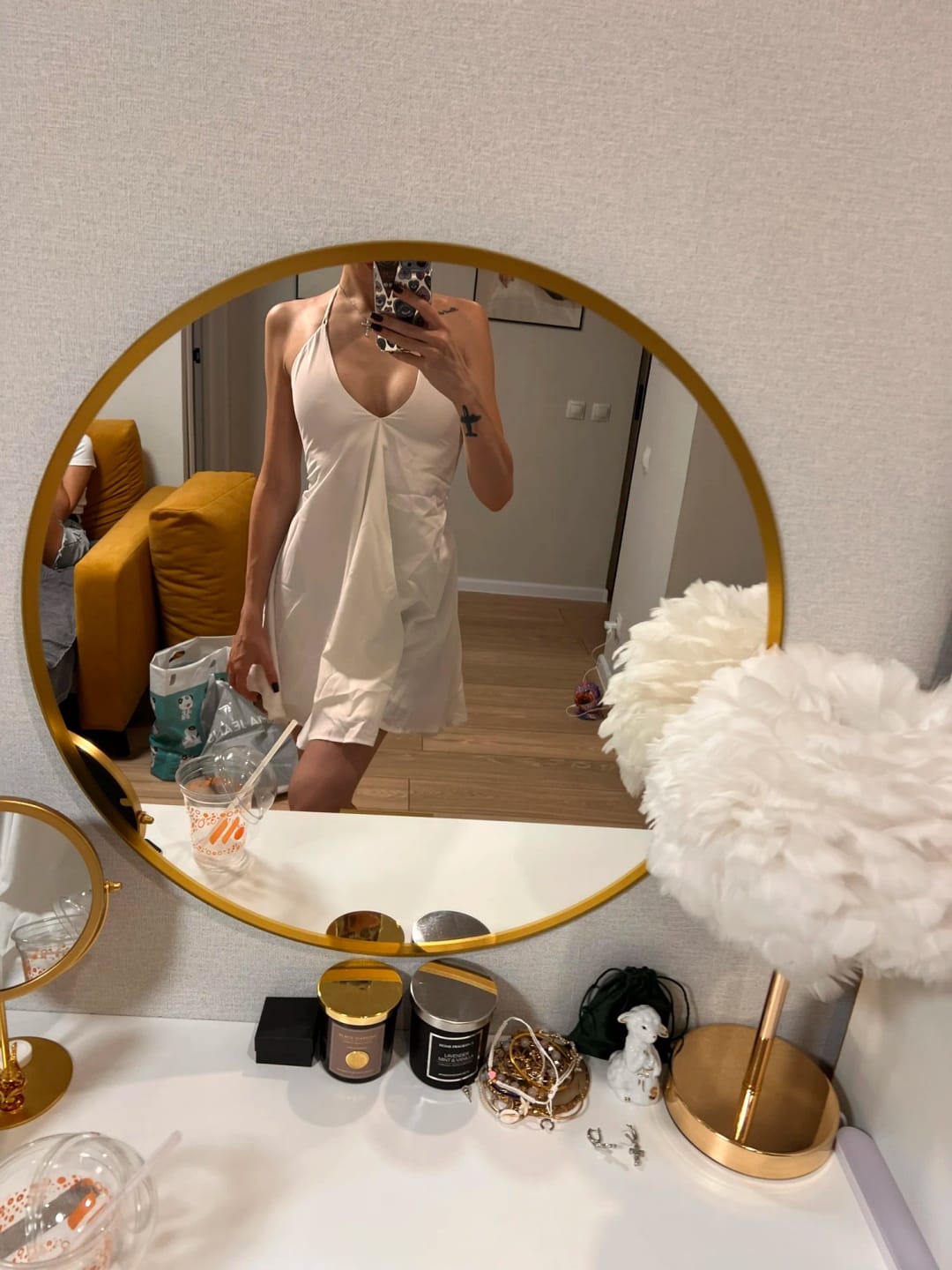 Customer photo review of Sophie Halter Mini Dress