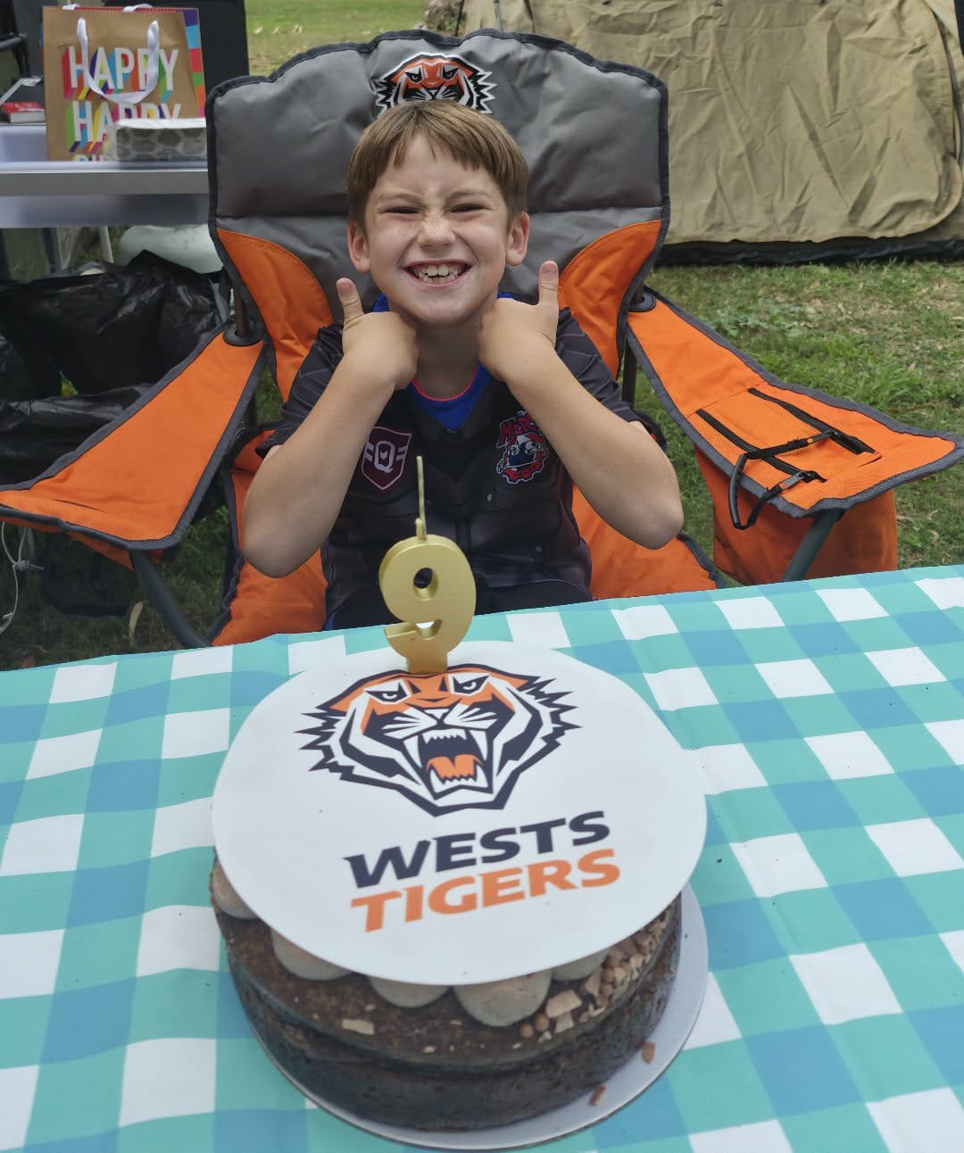 Customer photo review of Wests Tigers NRL Club - Edible Icing Images