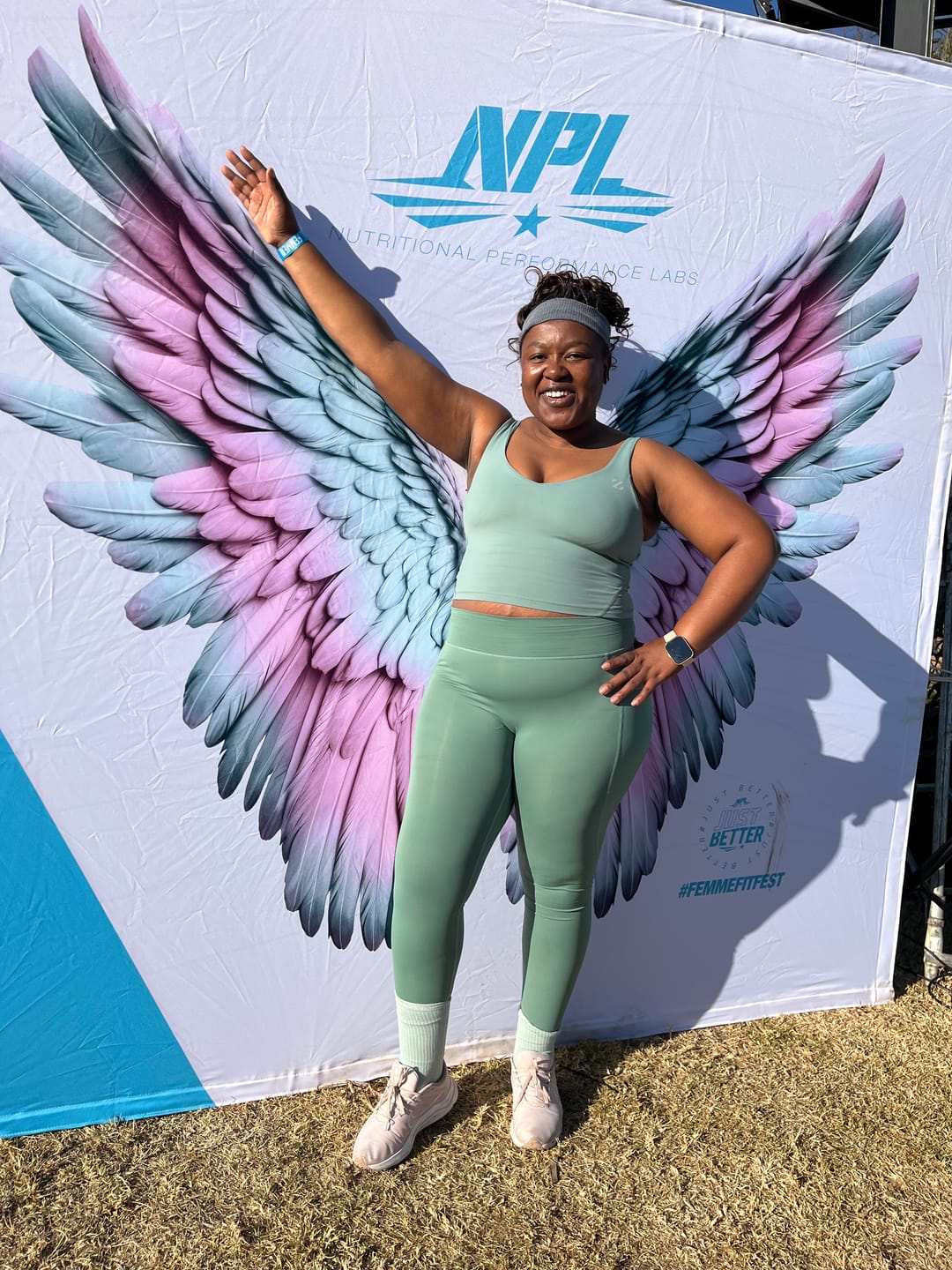 Customer photo review of High Impact Full Support Sports Bra