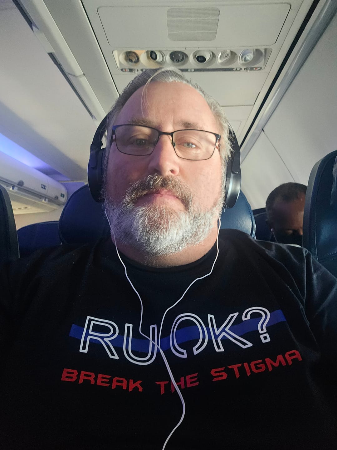 Customer photo review of Stigma-Breaking Unisex Tee - Blue Line