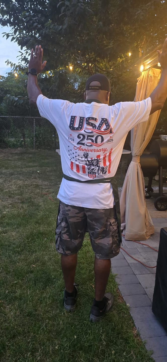 Customer photo review of 250th Anniversary Tee