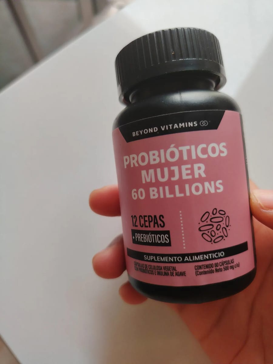 Customer photo review of Probioticos mujer 60 billions - 60 cápsulas