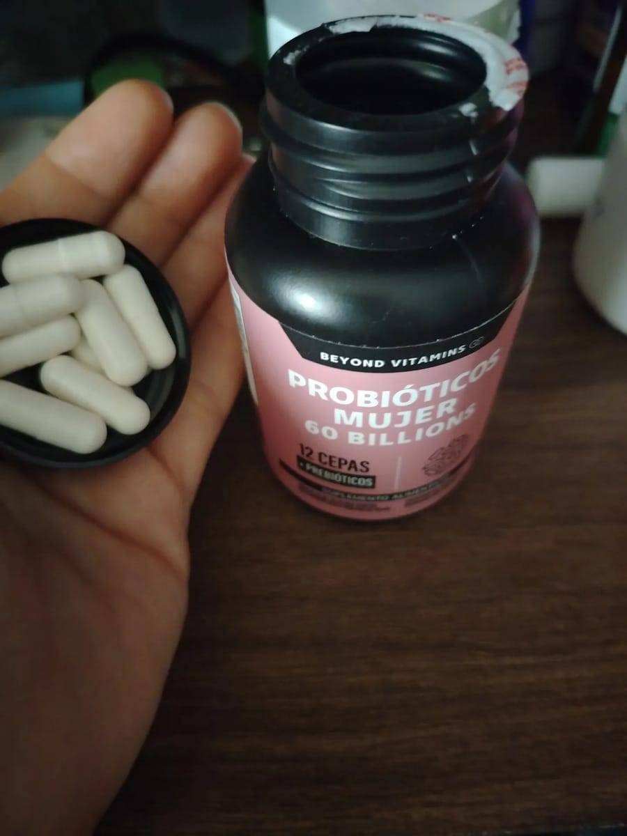 Customer photo review of Probioticos mujer 60 billions - 60 cápsulas