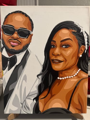 Customer photo review of Couples Paint Kit