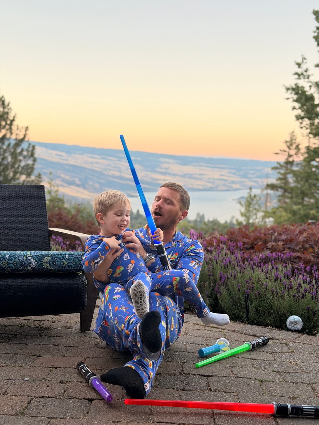 Customer photo review of Space Jam Bamboo Kids Pajamas