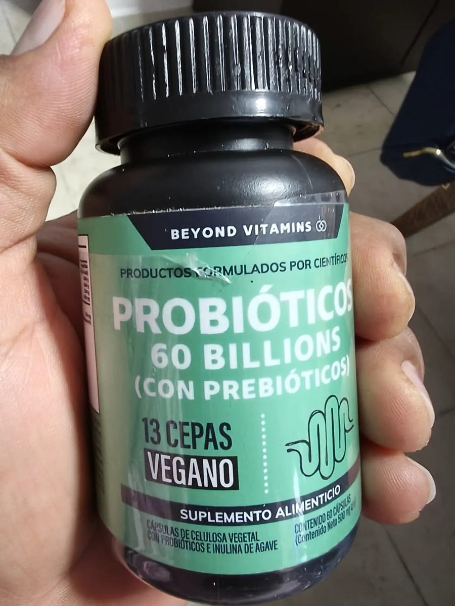 Customer photo review of Probióticos 60 billions (Con prebióticos) - 60 cápsulas