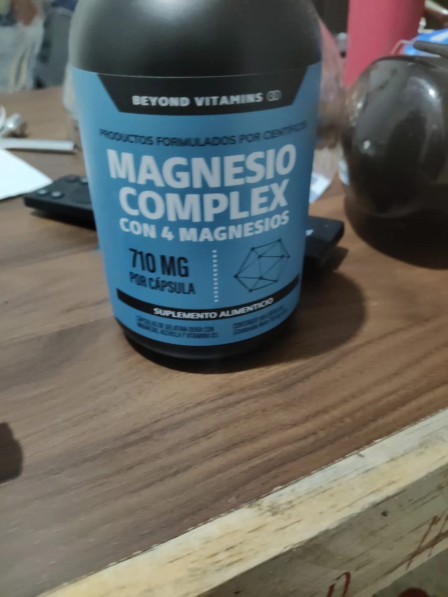 Customer photo review of Magnesio complex con 4 magnesios - 180 cápsulas