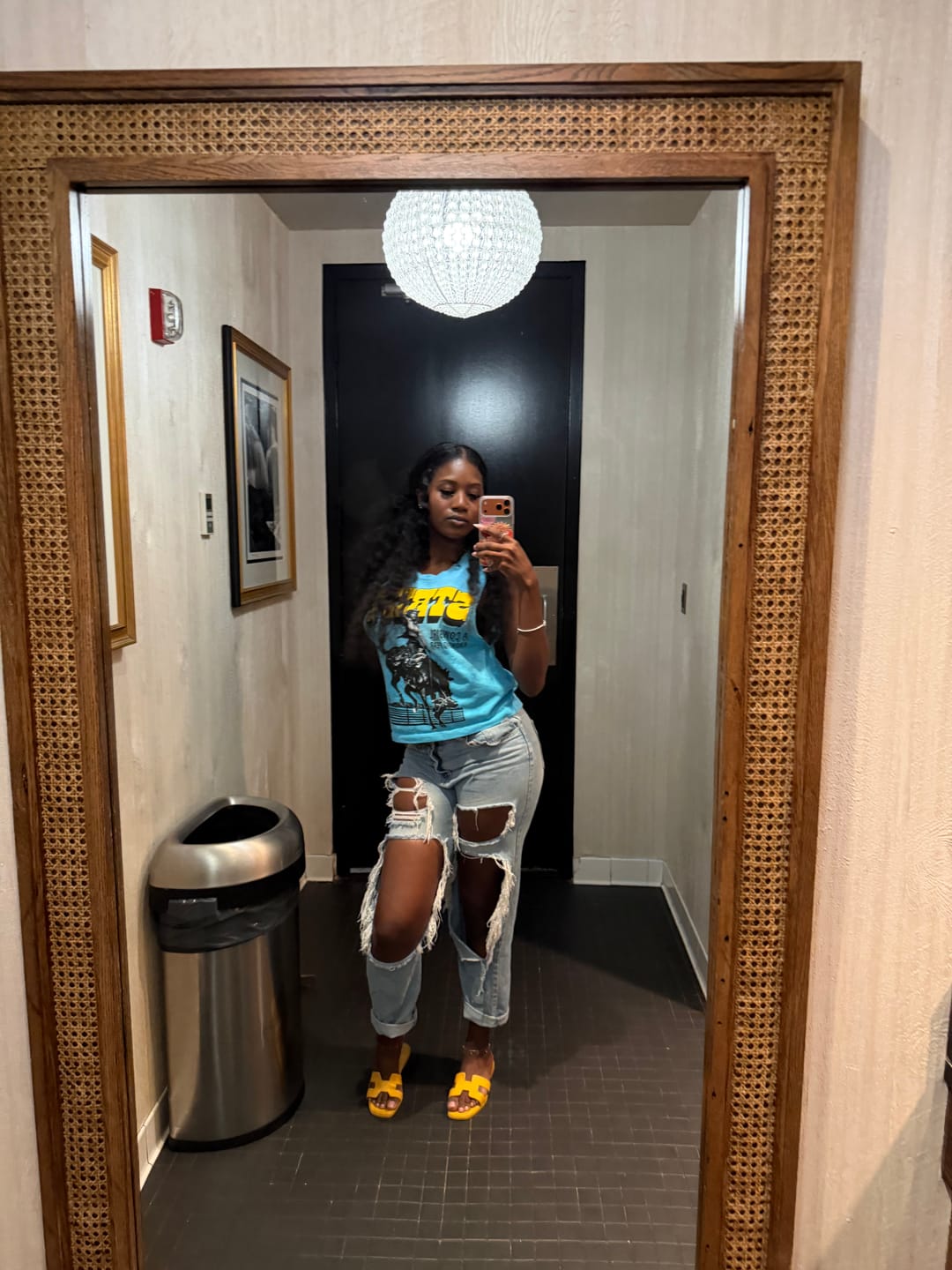 Customer photo review of COWGIRL CUTOFF VINTAGE TEE