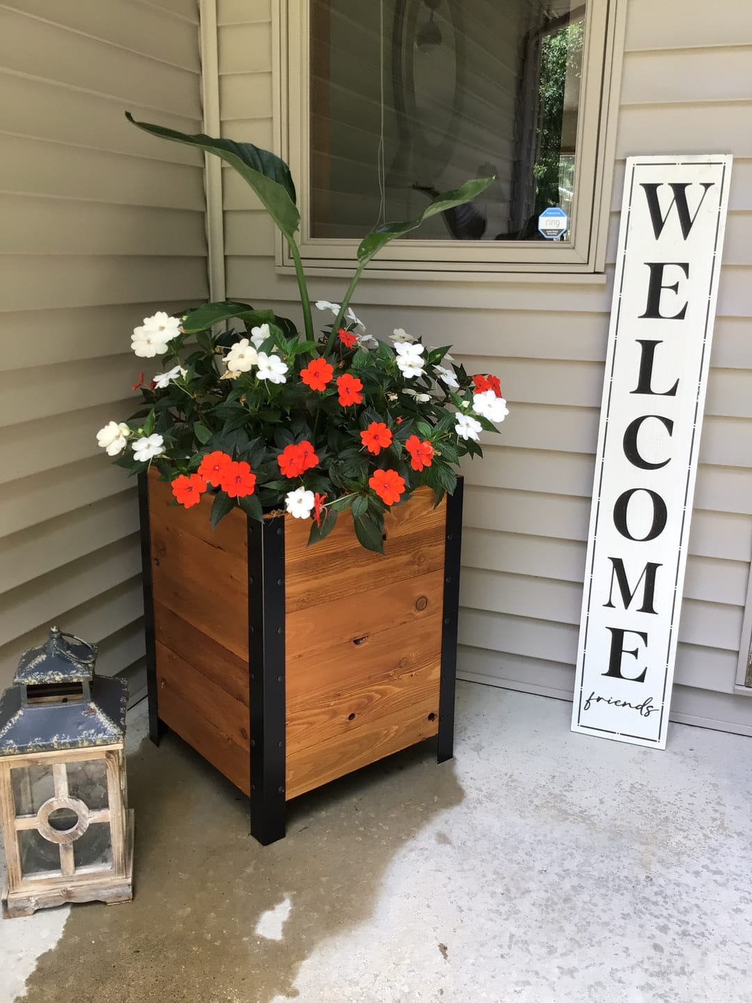 Customer photo review of 18″ x 18″ Planter Box - 24" TALL / Garden Grade