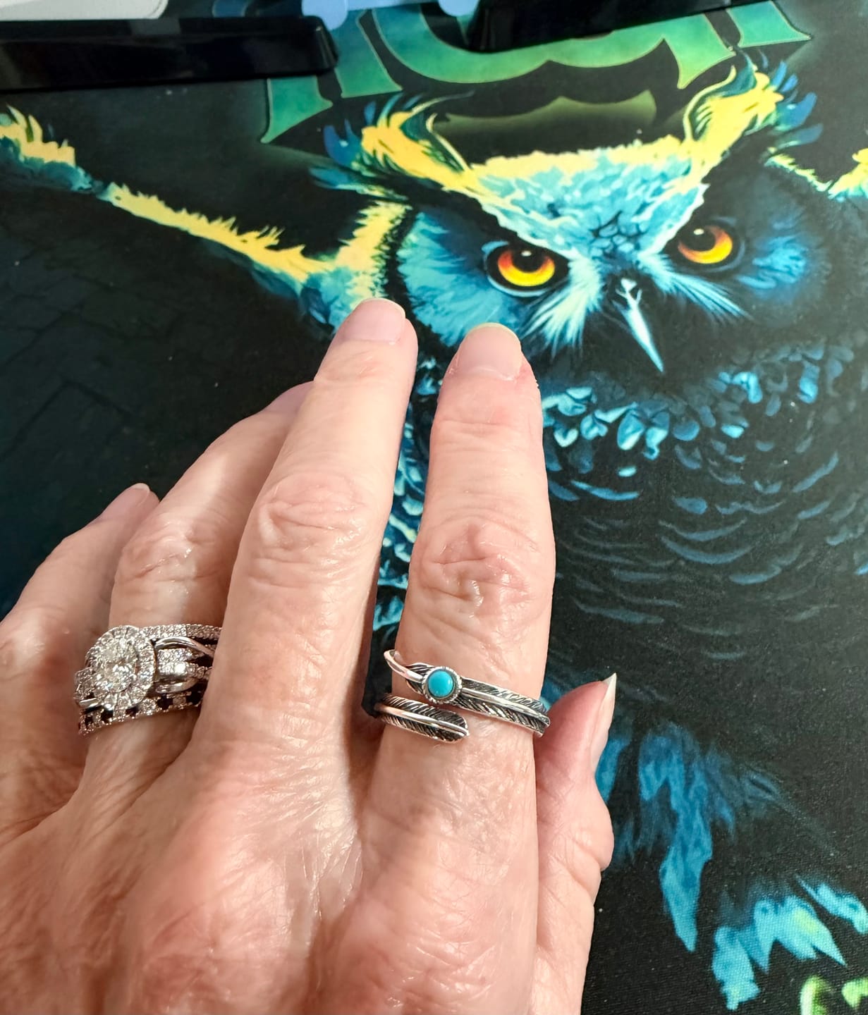 Customer photo review of Turquoise Ring - BLUE MESA