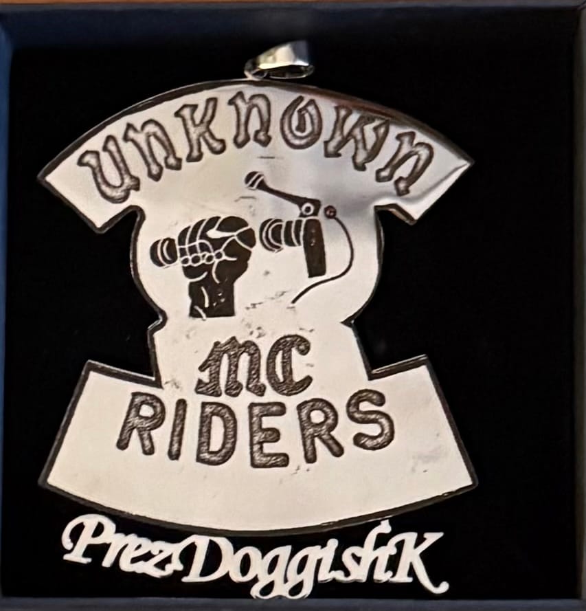 Customer photo review of Custom Logo Engraved Photo Pendant Necklace