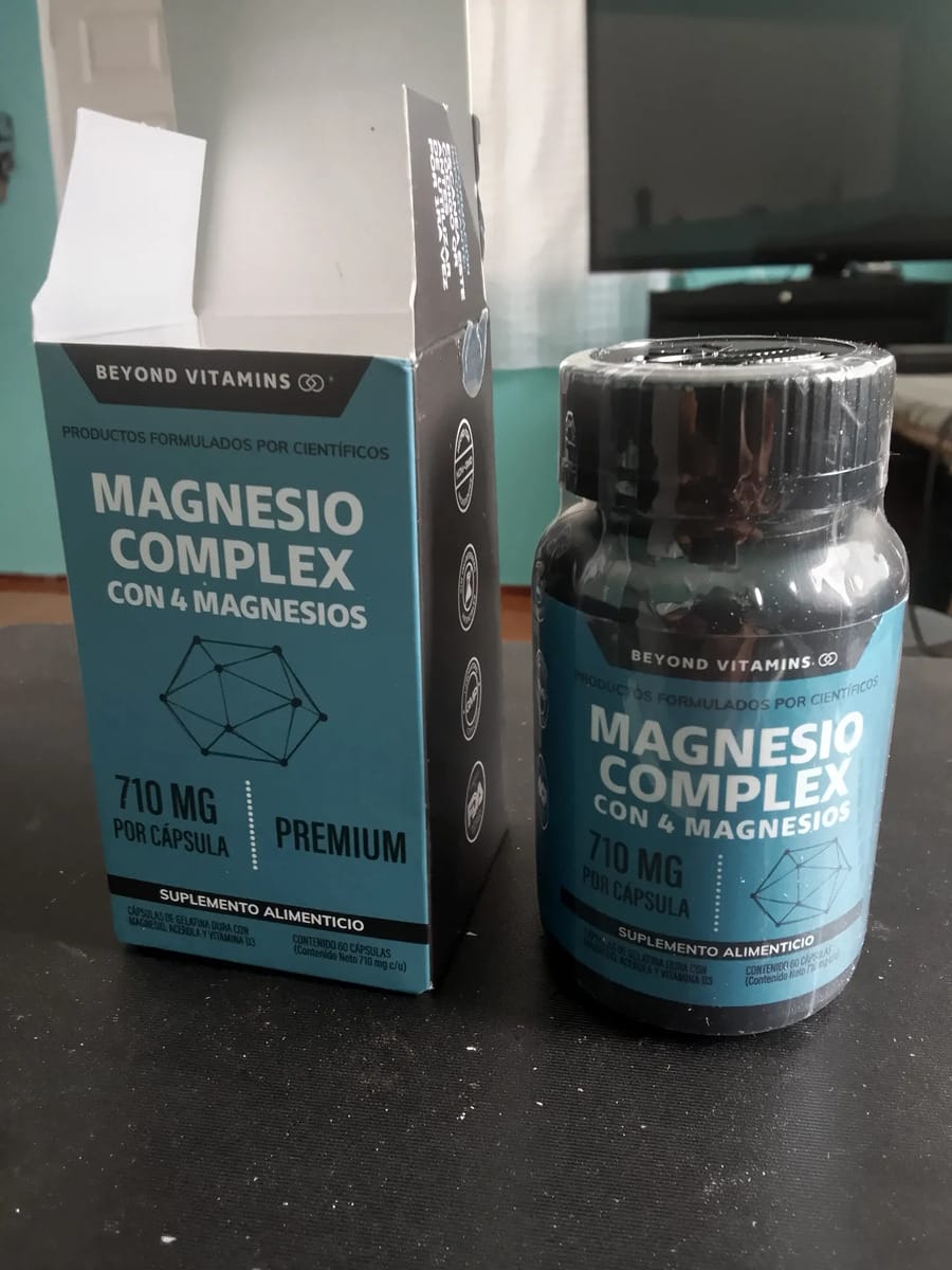 Customer photo review of Magnesio complex con 4 magnesios - 180 cápsulas