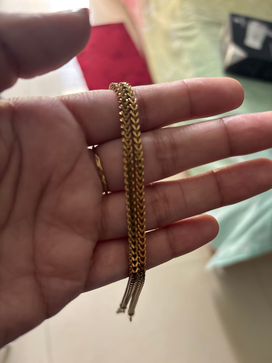 Customer photo review of Rounded Link Statement Chain for Men