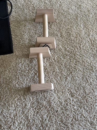 Customer photo review of Wooden Parallettes MEDIUM