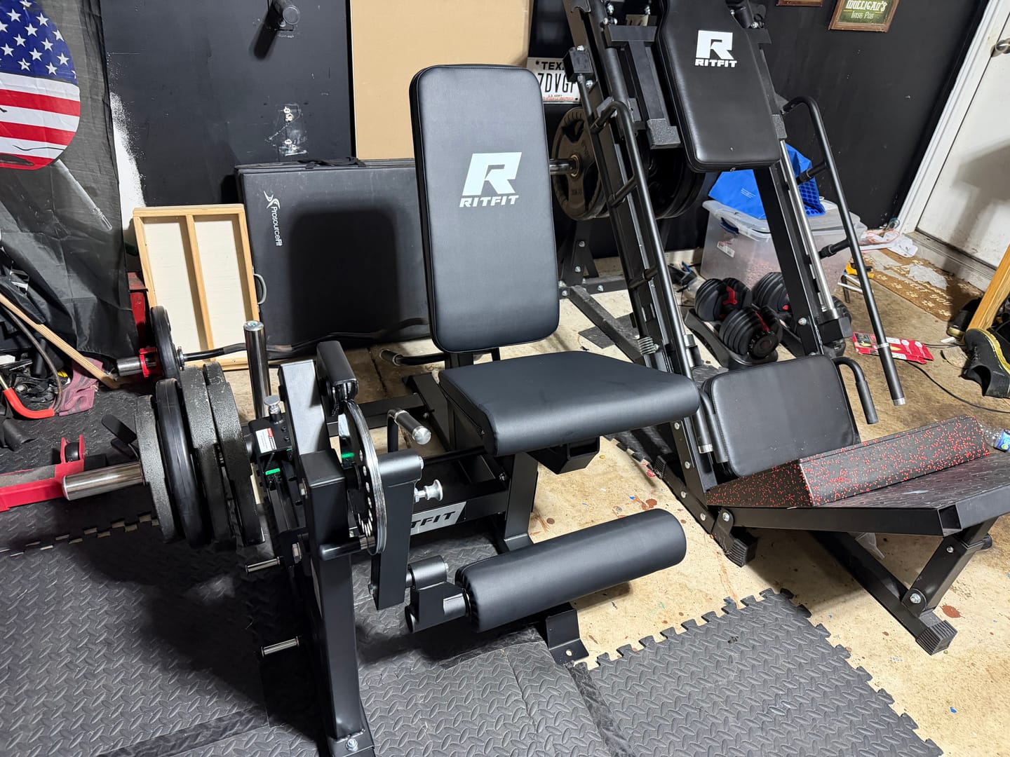 Customer photo review of RitFit Mustang PRO Leg Extension Curl Machine