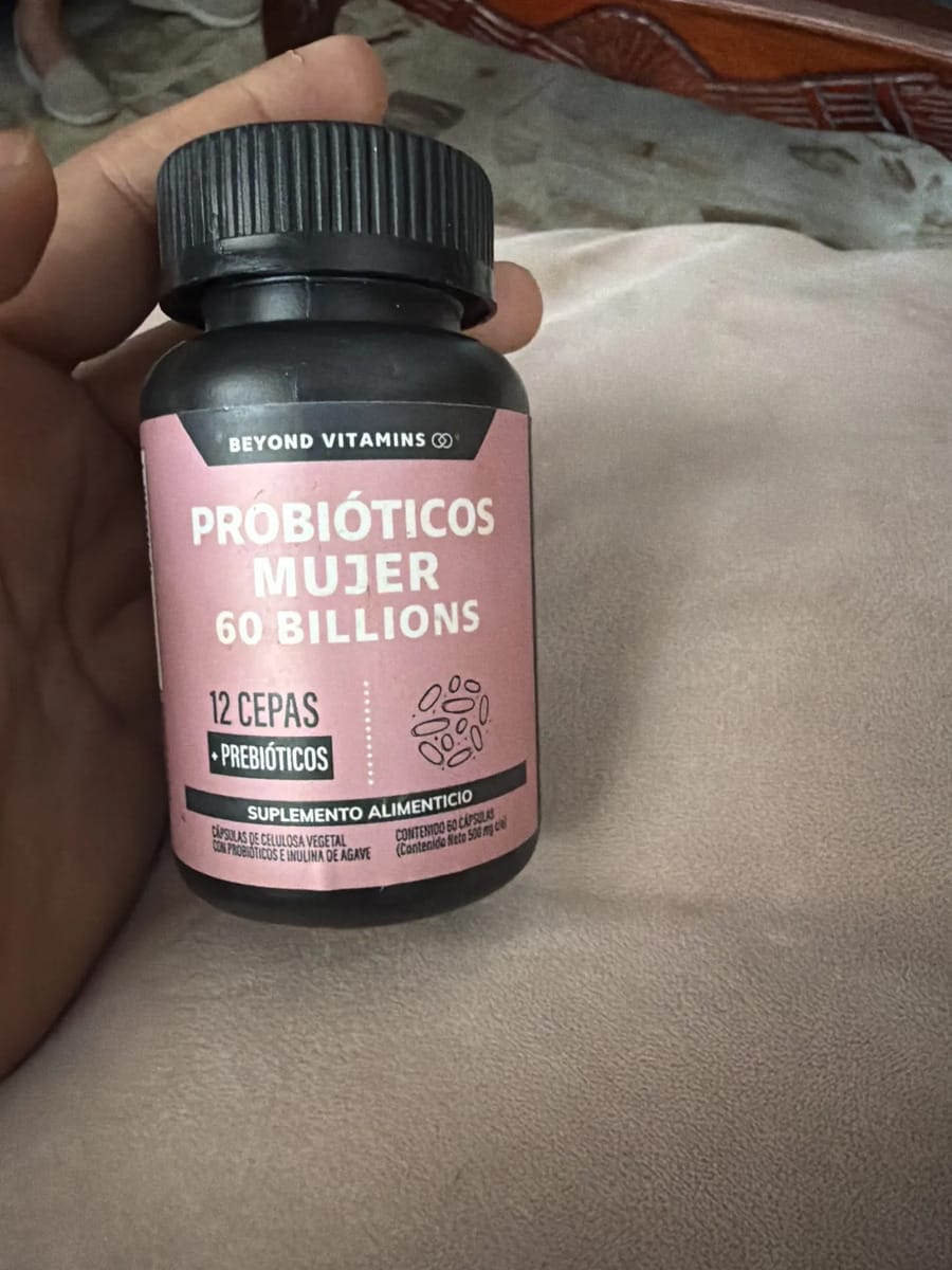 Customer photo review of Probioticos mujer 60 billions - 60 cápsulas