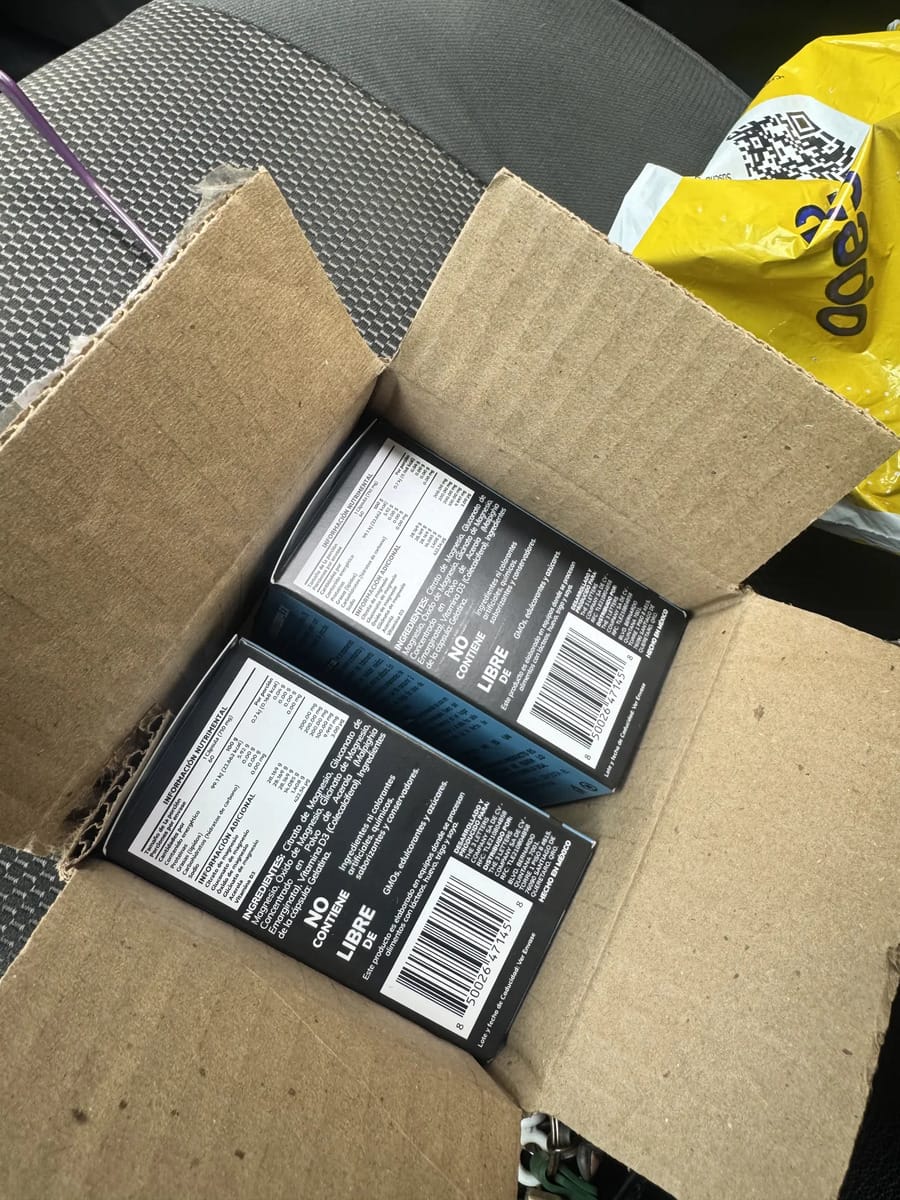 Customer photo review of Magnesio complex con 4 magnesios - 180 cápsulas