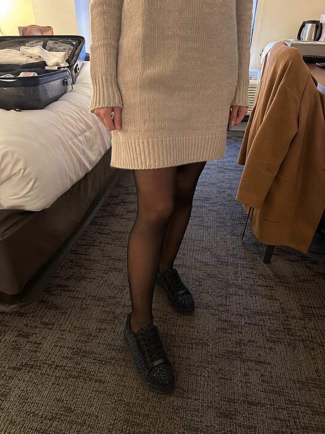 Customer photo review of Lucky Step Rhinestone Bridal Sneakers