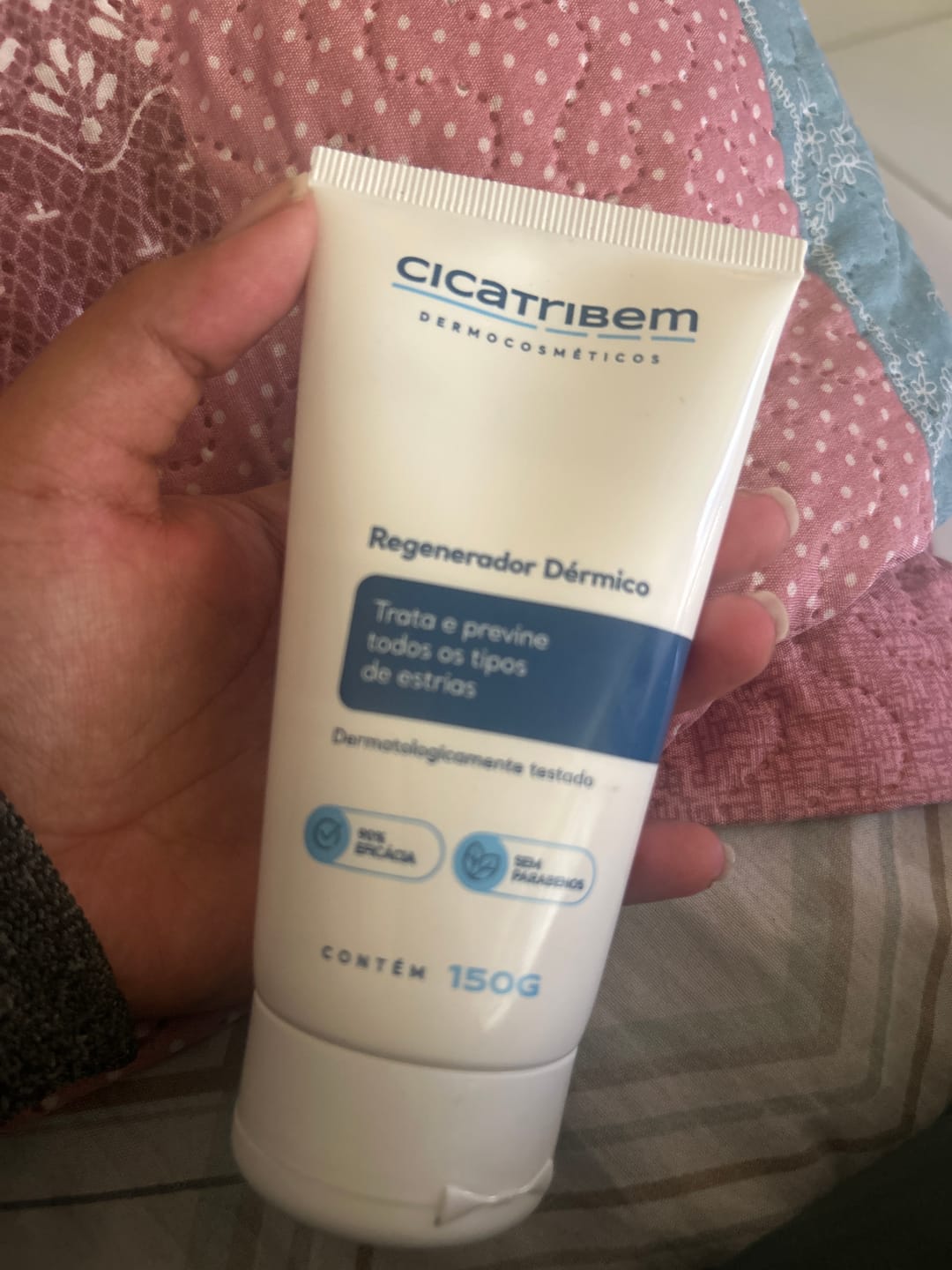 Customer photo review of Creme Antiestrias Regenerador Dérmico